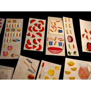 Creative Memories Lemonade, Birthday, Summer, Food, Croquet, Beach Stickers plus